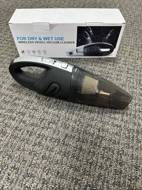Handheld Wet/Dry Car Vacuum - Black
